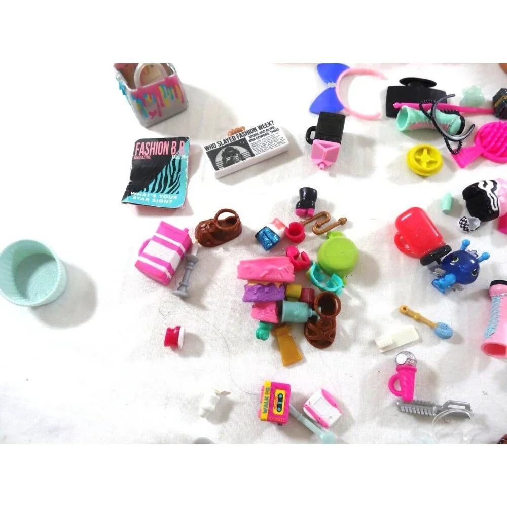 LOL Surprise Dolls Lot of Accessories Shoes Brush Comb Cups Suitcase Hair access